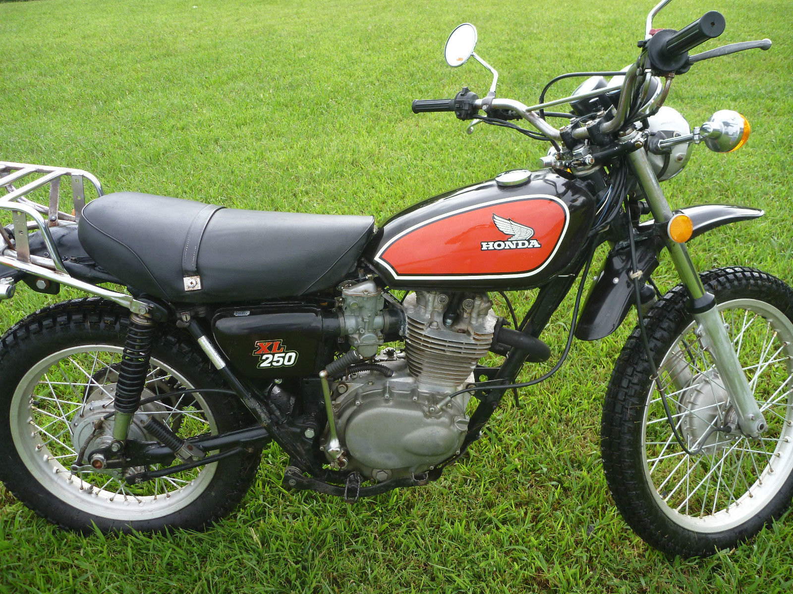Vintage 1975 Honda XL 250 enduro motorcycle trail bike